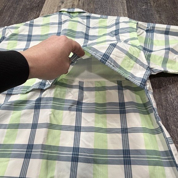 (2) Columbia PFG Super Bahama Men's Large Plaid Omni-Shade Fishing Shirts - Picture 7 of 16